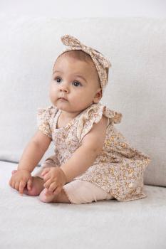 Kleid Rueschen AOP - Flower Field 80